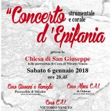 ... il manifesto del concerto di Epifania del 06.01.18 alla chiesa di San Giuseppe a Costa di Vittorio Veneto ...